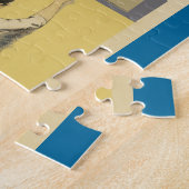 Gepersonaliseerde puzzel - Meisje dat op de muur s (Zijkant)