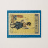 Gepersonaliseerde puzzel - Meisje dat op de muur s Legpuzzel (Horizontaal)