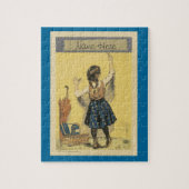 Gepersonaliseerde puzzel - Meisje dat op de muur s Legpuzzel (Verticaal)