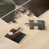 Gepersonaliseerde puzzel met Jouw tekst- en accent (Zijkant)