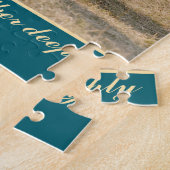 Gepersonaliseerde puzzel (naam, foto + bijbelvers) legpuzzel (Zijkant)