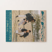 Gepersonaliseerde puzzel (naam, foto + bijbelvers) legpuzzel (Horizontaal)