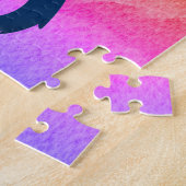 Gepersonaliseerde puzzel rood, zwarte draken vlieg (Zijkant)