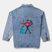 Gepersonaliseerde puzzel van liefde - Mijn ontbrek Denim Jacket (Achterkant)