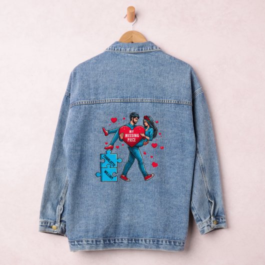 Gepersonaliseerde puzzel van liefde - Mijn ontbrek Denim Jacket (Hangar)