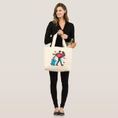 Gepersonaliseerde puzzel van liefde - Mijn ontbrek Grote Tote Bag (Voorkant (model))