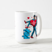 Gepersonaliseerde puzzel van liefde - Mijn ontbrek Koffiemok (Voorkant rechts)