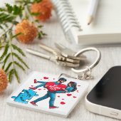 Gepersonaliseerde puzzel van liefde - Mijn ontbrek Sleutelhanger (Voorkant Rechts)