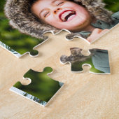 Gepersonaliseerde puzzle 4 Fotorand afdrukken Coll Legpuzzel (Zijkant)