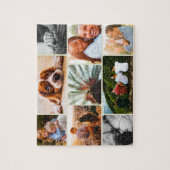 Gepersonaliseerde Puzzle 9 Photo Collage in Tan Li Legpuzzel (Verticaal)