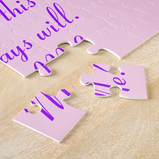 Gepersonaliseerde puzzle legpuzzel (Zijkant)