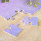 Gepersonaliseerde Puzzle Unicorn Rozen Roze meisje Legpuzzel (Zijkant)