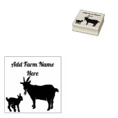 Gepersonaliseerde Pygmee Geit met Kind Boerderij S Rubberstempel (Gestempeld)