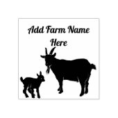 Gepersonaliseerde Pygmee Geit met Kind Boerderij S Rubberstempel (Afrduk)