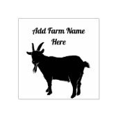Gepersonaliseerde Pygmy Goat Boerderij Stamp Rubberstempel (Afrduk)