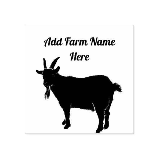 Gepersonaliseerde Pygmy Goat Boerderij Stamp Rubberstempel (Afrduk)