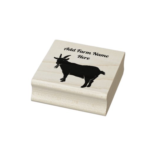 Gepersonaliseerde Pygmy Goat Boerderij Stamp Rubberstempel (Stempel)