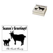 Gepersonaliseerde Pygmy Goat met Kind Boerderij Ke Rubberstempel (Gestempeld)