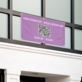 Gepersonaliseerde QR Code Banner Aangepaste tekst (Buitenkant Gebouw)