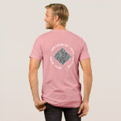 Gepersonaliseerde QR-code en aangepaste tekst Uw G Tri-Blend Shirt (Voorkant)