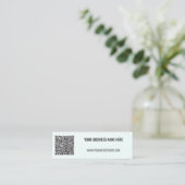 Gepersonaliseerde QR-code en aangepaste tekst Visi Mini Visitekaartje (Staand voorkant)