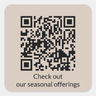 Gepersonaliseerde QR-code Genereer URL Square Stic Vierkante Sticker