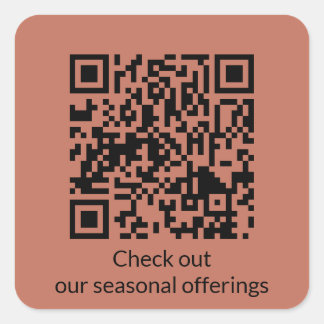 Gepersonaliseerde QR-code Genereer URL Square Stic Vierkante Sticker