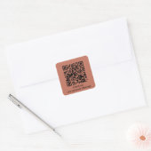 Gepersonaliseerde QR-code Genereer URL Vierkante S Sticker (Envelop)