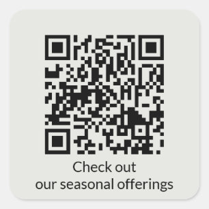 Gepersonaliseerde QR-code Genereer URL Vierkante Sticker