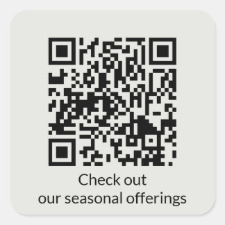 Gepersonaliseerde QR-code Genereer URL Vierkante Sticker