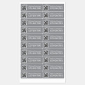 Gepersonaliseerde QR-code Golfclub, materiaal Labe Labels (Vel)
