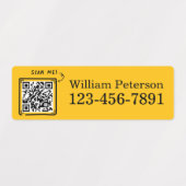 Gepersonaliseerde QR-code Golfclub, materiaal Labe Labels (Design 1)