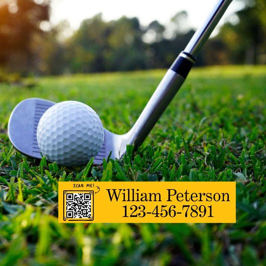 Gepersonaliseerde QR-code Golfclub, materiaal Labe Labels