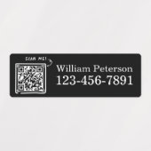 Gepersonaliseerde QR-code Golfclub, materiaal Labe Labels (Design 1)