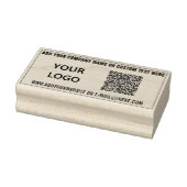 Gepersonaliseerde QR Code Info Logo Tekst Rubber S Rubberstempel (Stempel)