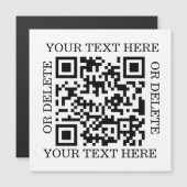 Gepersonaliseerde QR-code om te scannen (Voorkant / Achterkant)