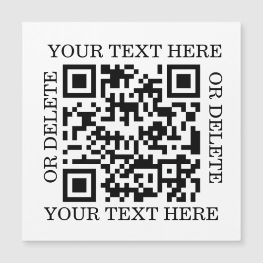 Gepersonaliseerde QR-code om te scannen (Voorkant)