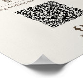 Gepersonaliseerde QR-code scan om bedrijf te volge Poster (Hoek)