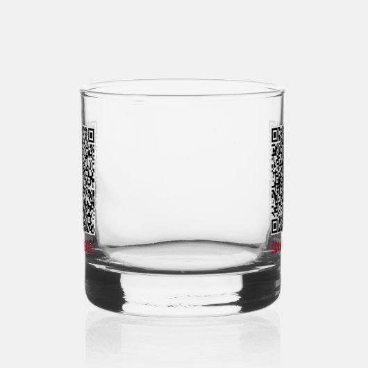Gepersonaliseerde QR-code scaninfo - Aangepaste te Whisky Glas (Rechts)