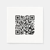 Gepersonaliseerde QR-code servetten voor merkpromo (Voorkant)