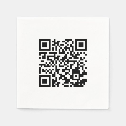 Gepersonaliseerde QR-code servetten voor merkpromo (Voorkant)