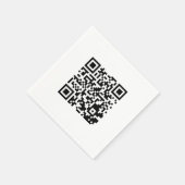 Gepersonaliseerde QR-code servetten voor merkpromo (Hoek)