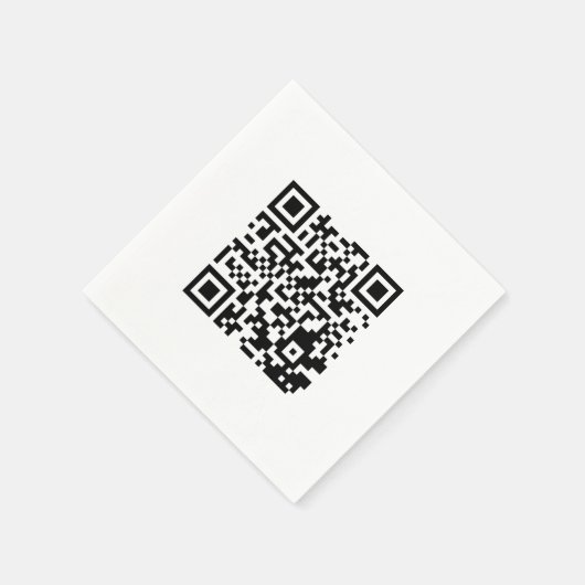 Gepersonaliseerde QR-code servetten voor merkpromo (Hoek)