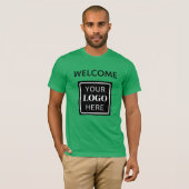 Gepersonaliseerde QR-code Social Media Business Ev T-shirt (Voorkant volledig)