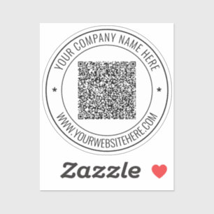 Gepersonaliseerde QR-code sticker met aangepaste t