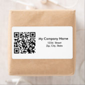 Gepersonaliseerde QR-code voor bedrijven Etiket (Insitu)