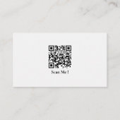 Gepersonaliseerde QR-code voor huisvesting van hui Visitekaartje (Achterkant)