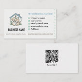 Gepersonaliseerde QR-code voor huisvesting van hui Visitekaartje (Voorkant / Achterkant)