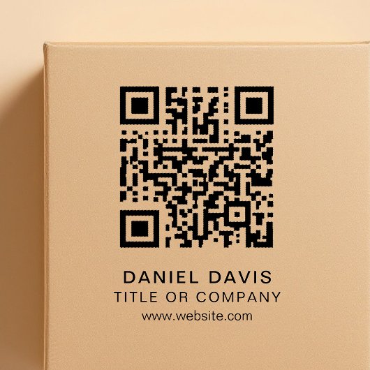 Gepersonaliseerde QR-code voor zakelijke professio Rubberstempel