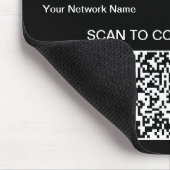 Gepersonaliseerde QR-code Wifi Internet Scan om te Muismat (Hoek)